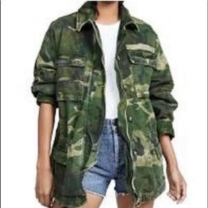 NWT free people oversized military jacket